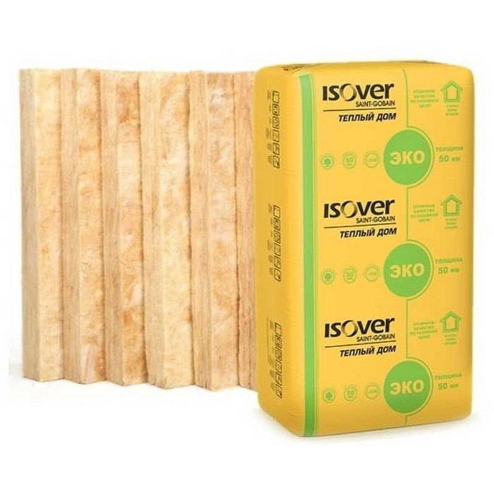 Утеплитель Isover Изовер Тёплый Дом Плита 50х610х1170 в Пикалёво